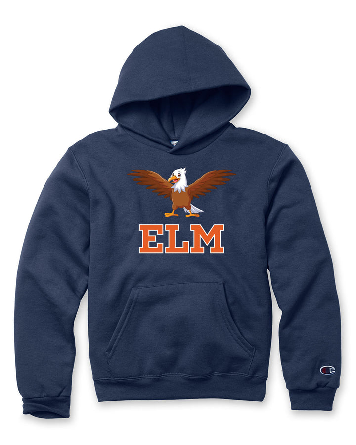 Elm Street School- Champion Youth Powerblend® Pullover Hooded Sweatshirt (S790)