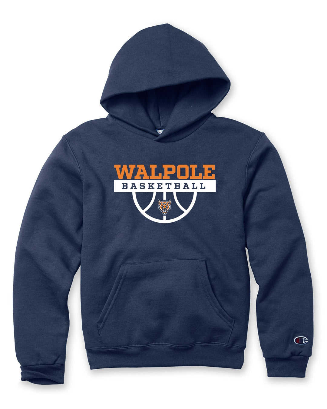 Sudadera con capucha y cuello redondo Powerblend® para jóvenes de Walpole Youth Basketball Champion (S790)