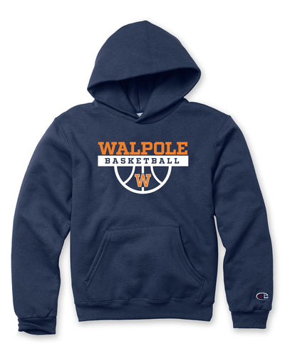 Sudadera con capucha y cuello redondo para jóvenes de Walpole Youth Basketball (PC590YH)