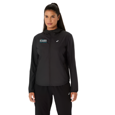 Santa Monica Classic 2026 FINISHER- ASICS Women's Silver Jacket Black (2012D148) (SMC26-17)