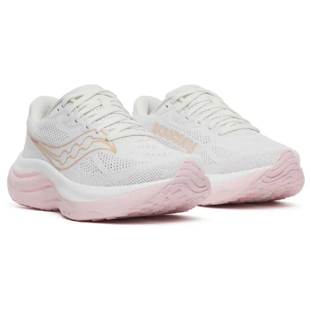 Saucony Ride 19 para mujer - Seda blanca