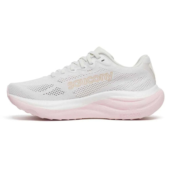 Saucony Ride 19 para mujer - Seda blanca