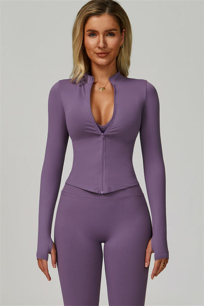 The Empower Jacket Sports Bra Leggings 3-Piece Set