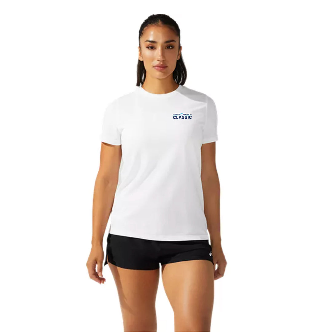 Santa Monica Classic 2025 - ASICS Women's Ready Set Short Sleeve Tee White (2012b469) (SMC25-04)