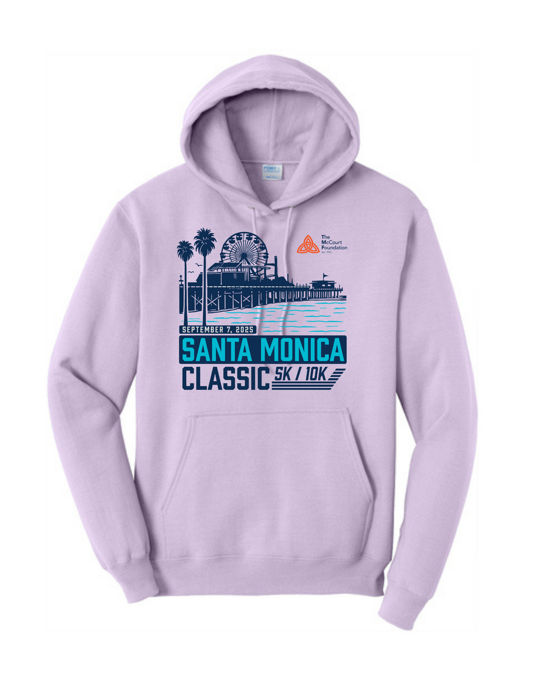 Santa Monica Classic The RH Collection - "Live In" Unisex Fleece Pullover Hooded Sweatshirt