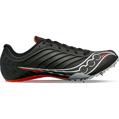 Zapatillas de atletismo con clavos Saucony Spitfire 5 para hombre, color negro e infrarrojo (S29055-33)