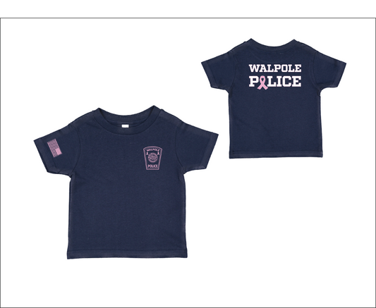 Walpole PD Breast Cancer Awareness Toddler Fine Jersey T-Shirt (3321)