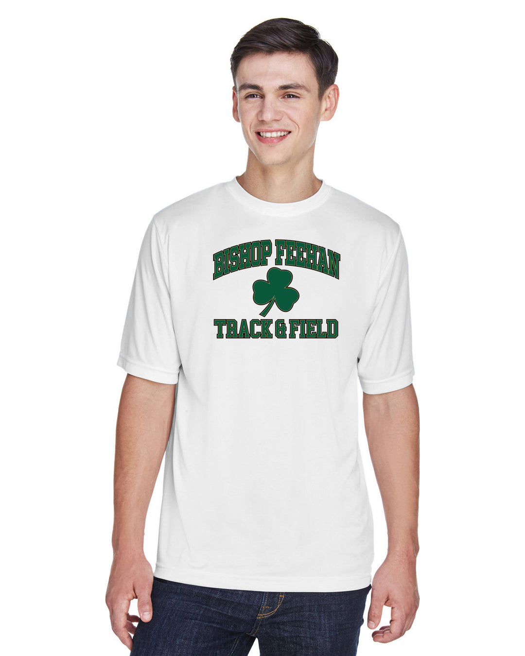 Camiseta de rendimiento para hombre del equipo 365 de Bishop Feehan Track &amp; Field (TT11)