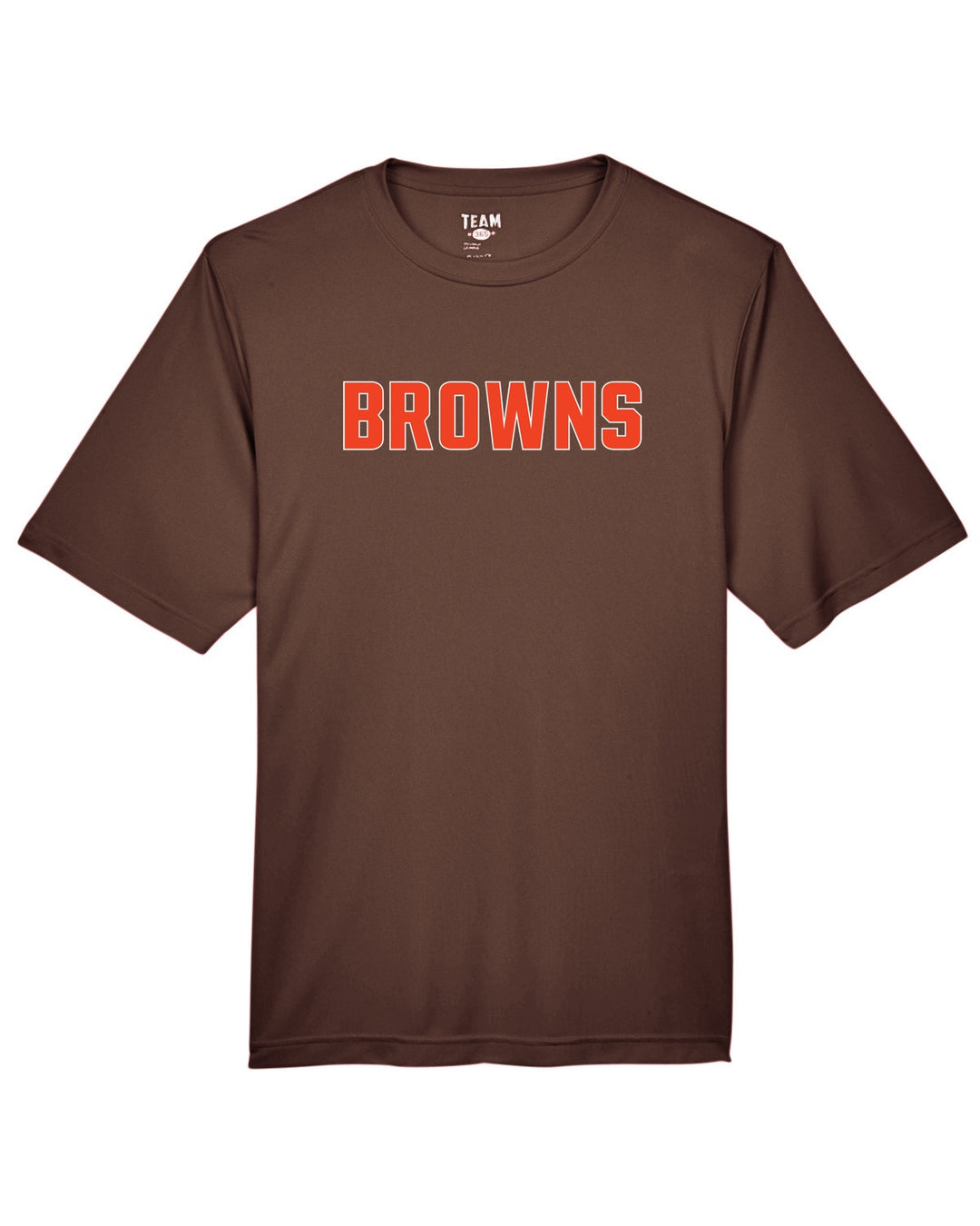 Flag Football Browns Team 365 Men's Zone Performance T-Shirt (TT11)