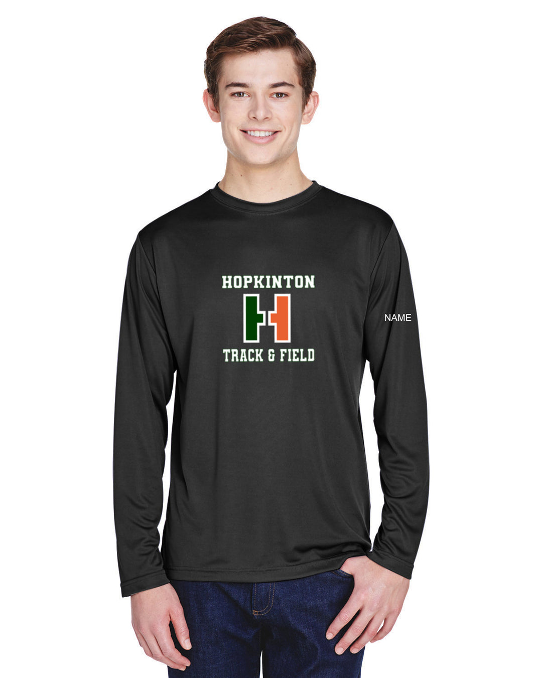 Hopkinton Track & Field - Team 365 Men's Zone Performance Long Sleeve T-Shirt (TT11L)