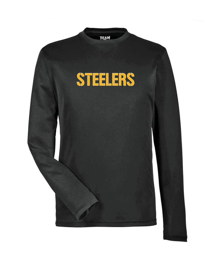 Camiseta de manga larga de rendimiento para hombre del equipo 365 de los Steelers Flag Football (TT11L)