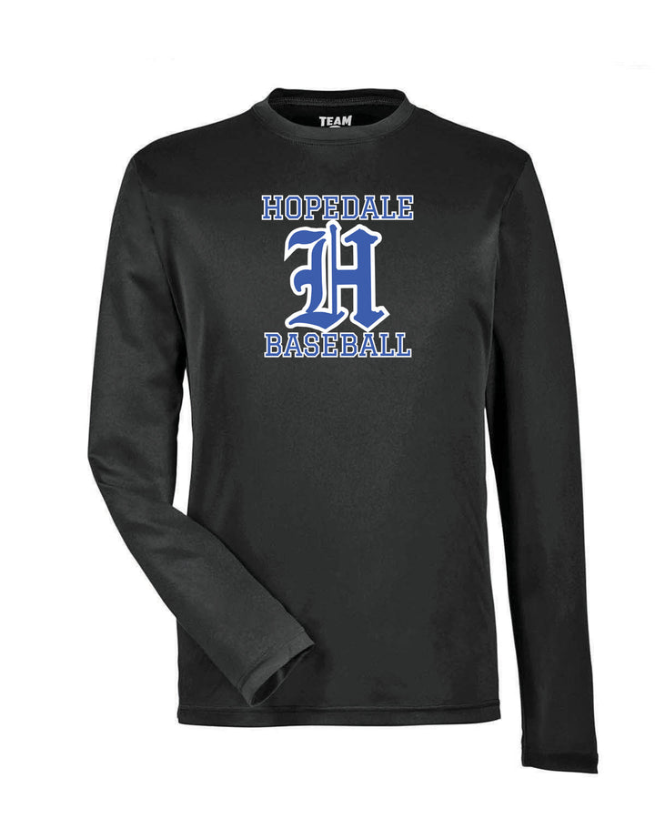 Hopedale Baseball - Camiseta de manga larga de rendimiento para hombre (TT11L)