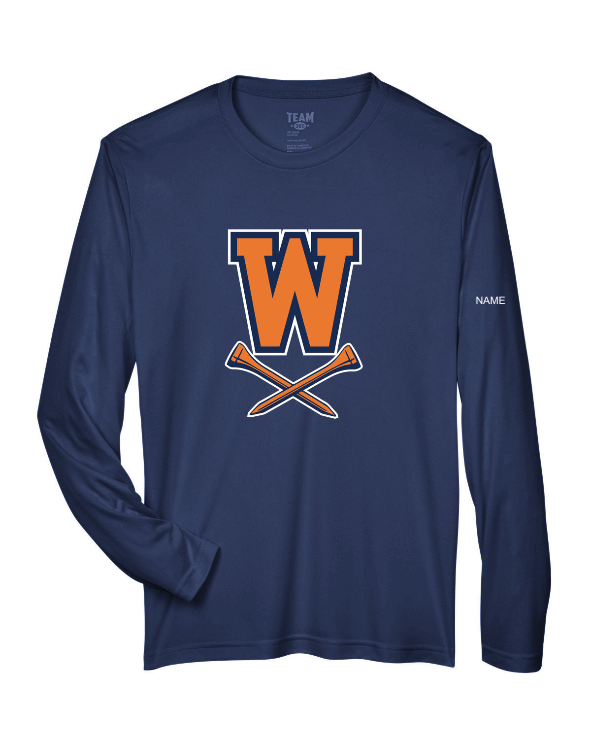 Walpole HS Golf - Team 365 Men's Zone Performance Long-Sleeve T