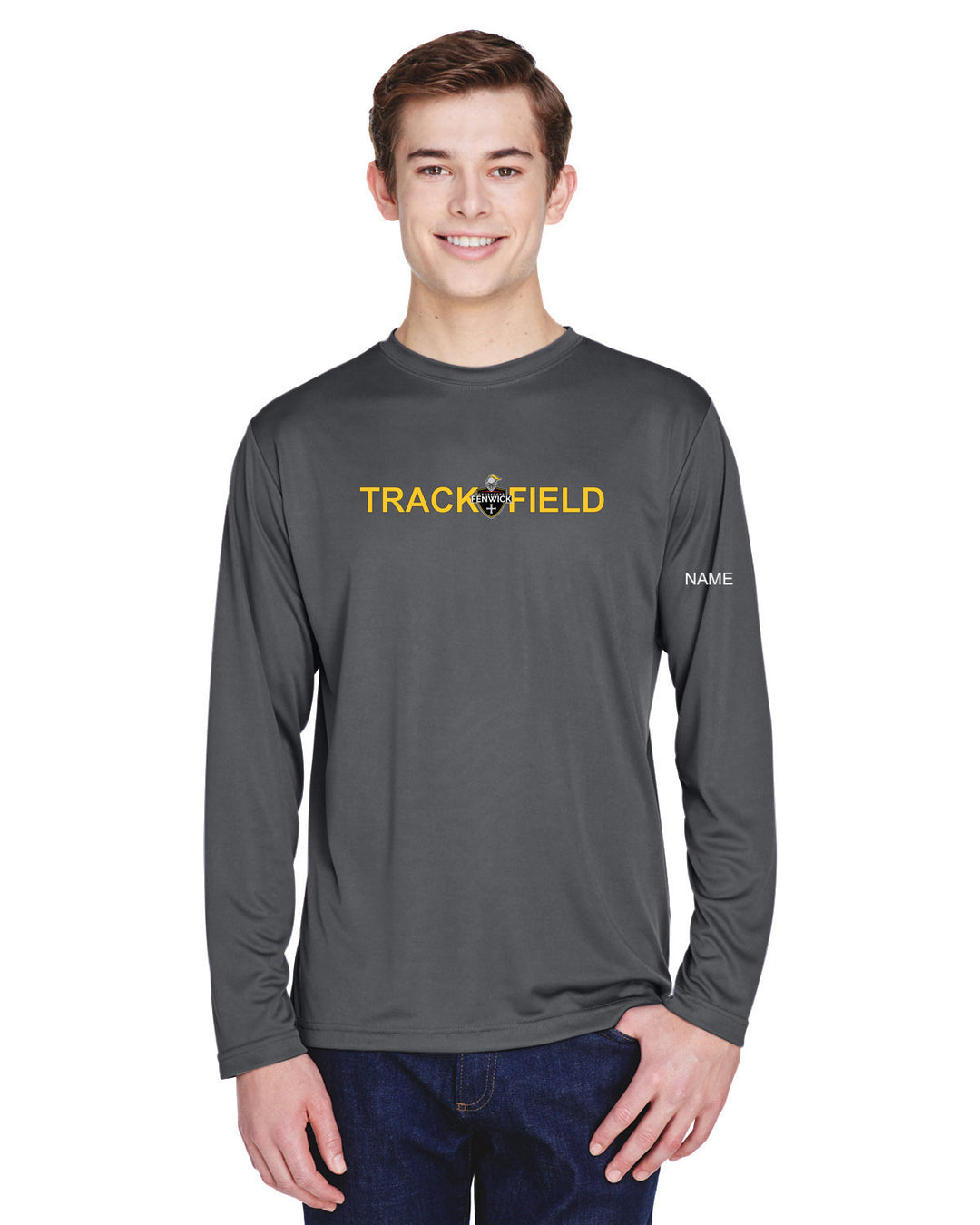 Bishop Fenwick Track & Field Team 365 Men's Zone Performance Long Sleeve T-Shirt (TT11L)