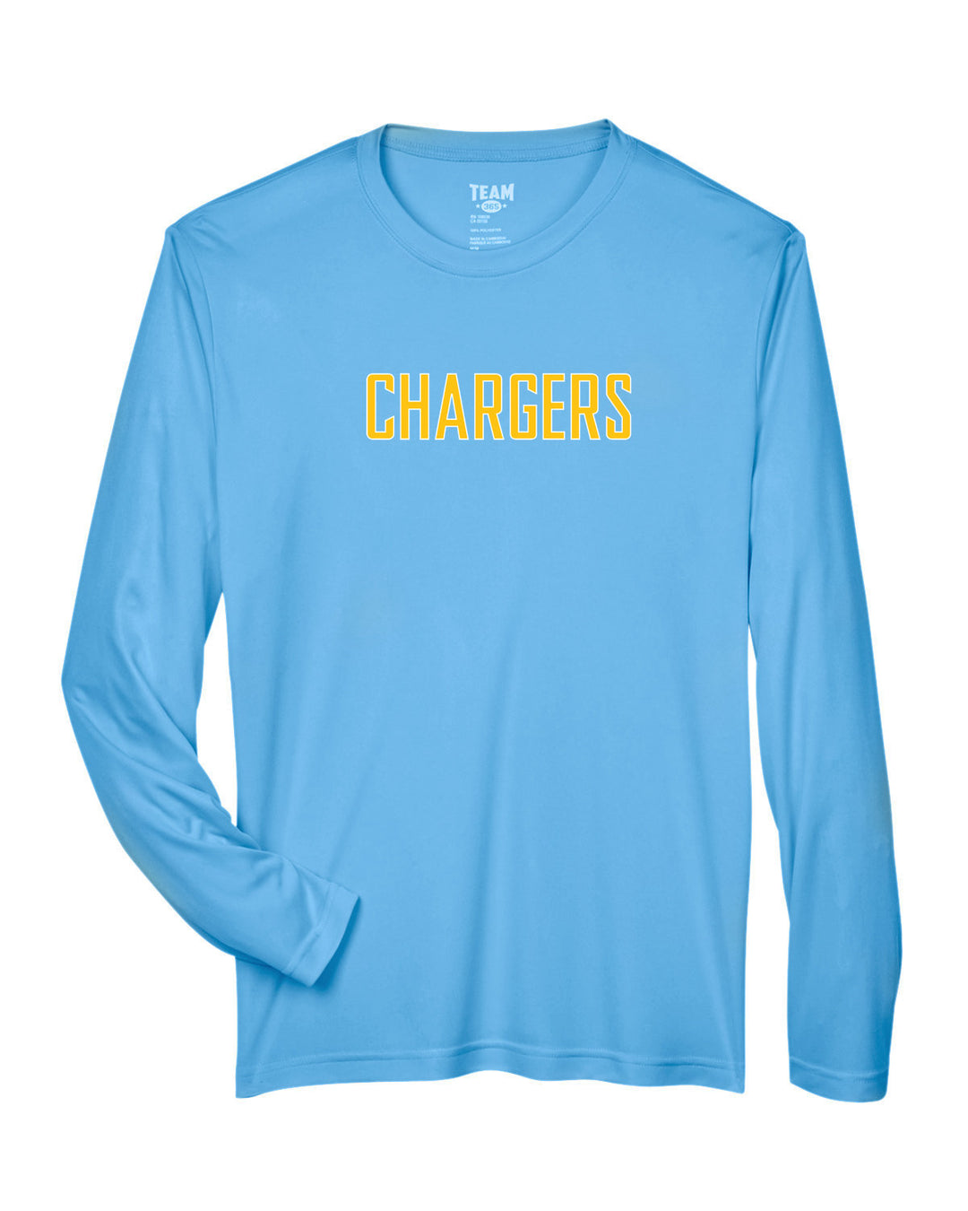 Camiseta de manga larga de rendimiento para hombre del equipo 365 de Flag Football Chargers (TT11L) 