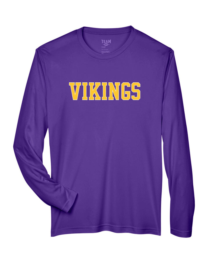 Flag Football Vikings Team 365 Men's Zone Performance Long-Sleeve T-Shirt (TT11L)
