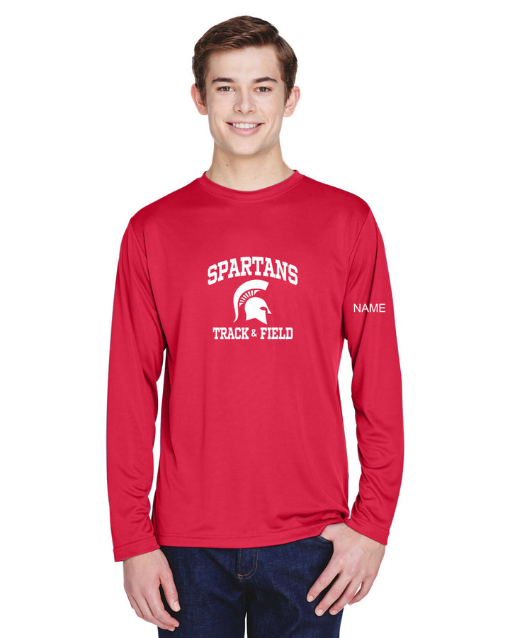 East Longmeadow Winter Track & Field 2024 -  Team 365 Men's Zone Performance Long-Sleeve T-Shirt - TT11L