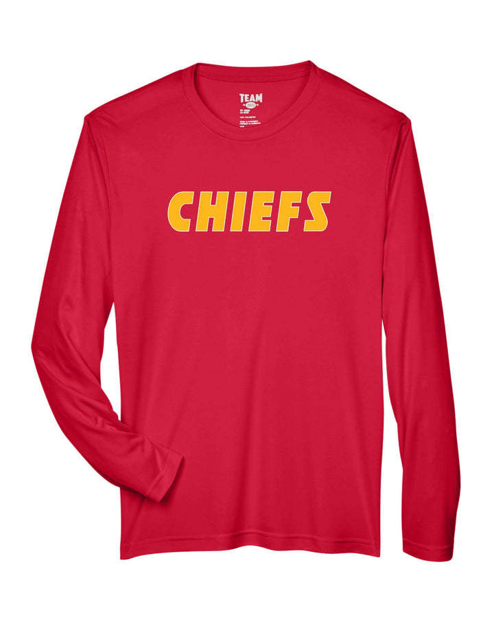 Flag Football Chiefs Team 365 Men's Zone Performance Long-Sleeve T-Shirt (TT11L)