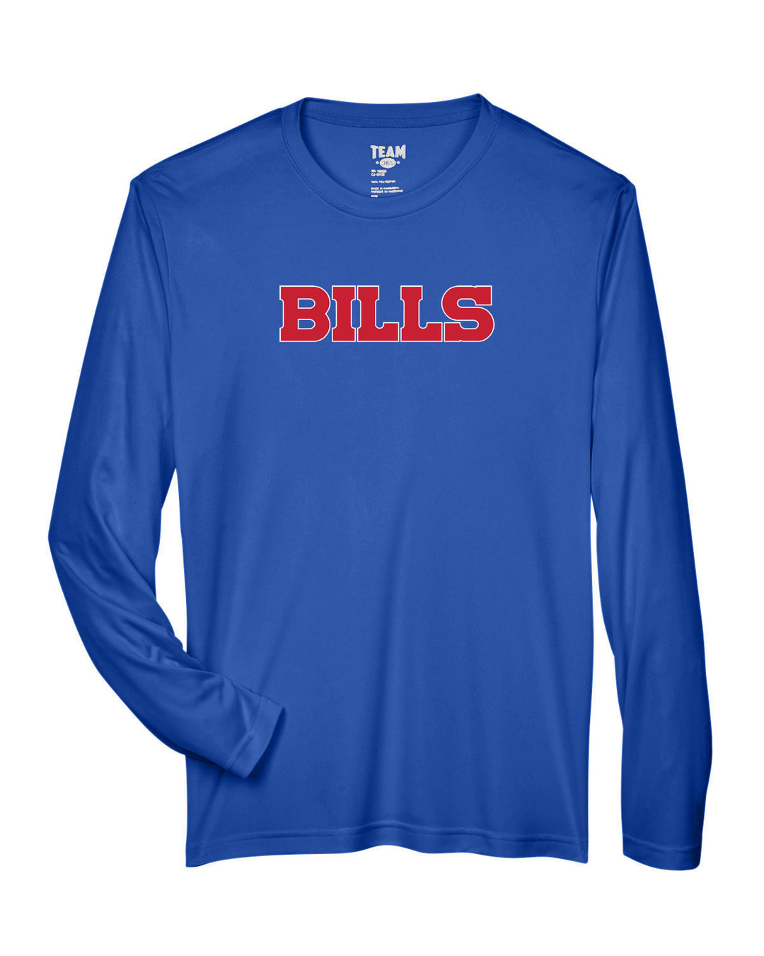 Camiseta de manga larga de rendimiento para hombre de Flag Football Bills - Team 365 Zone