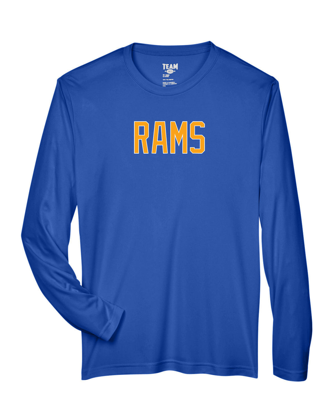 Flag Football Rams - Team 365 Men's Zone Performance Long-Sleeve T-Shirt (TT11L)