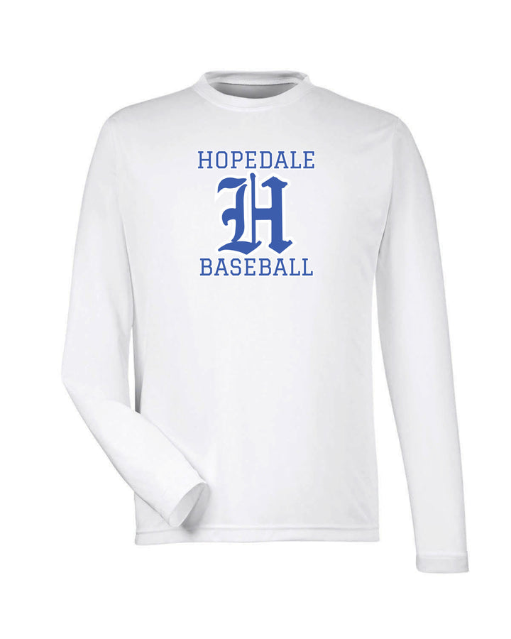 Hopedale Baseball - Camiseta de manga larga de rendimiento para hombre (TT11L)