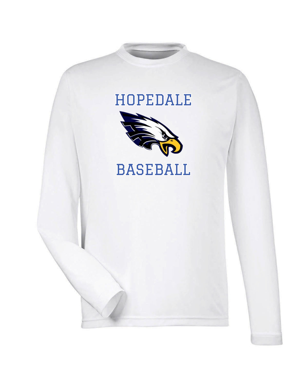 Hopedale Baseball - Camiseta de manga larga de rendimiento para hombre (TT11L)