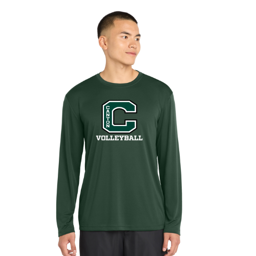 Cantón Voleibol - Camiseta de manga larga de alto rendimiento para hombre (ST350LS)