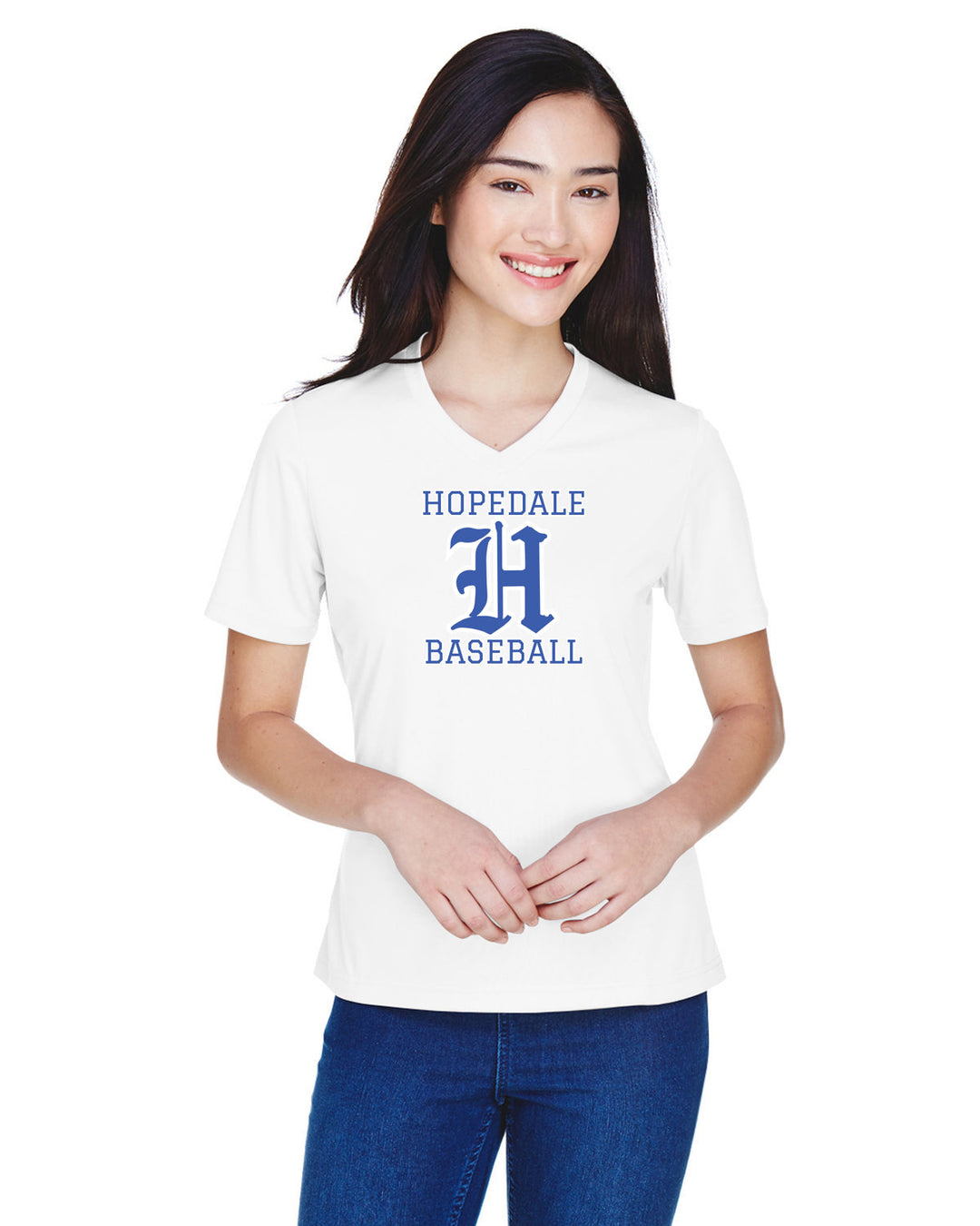 Camiseta de béisbol de alto rendimiento para mujer de Hopedale (TT11W)