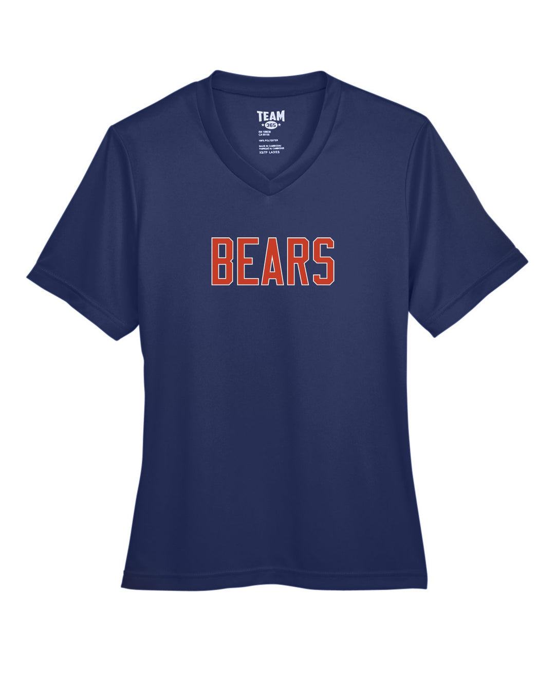Flag Football Bears Team 365 Ladies' Zone Performance T-Shirt (TT11W)