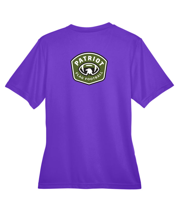 Camiseta de fútbol bandera Vikings Team 365 Zone Performance para mujer (TT11W)