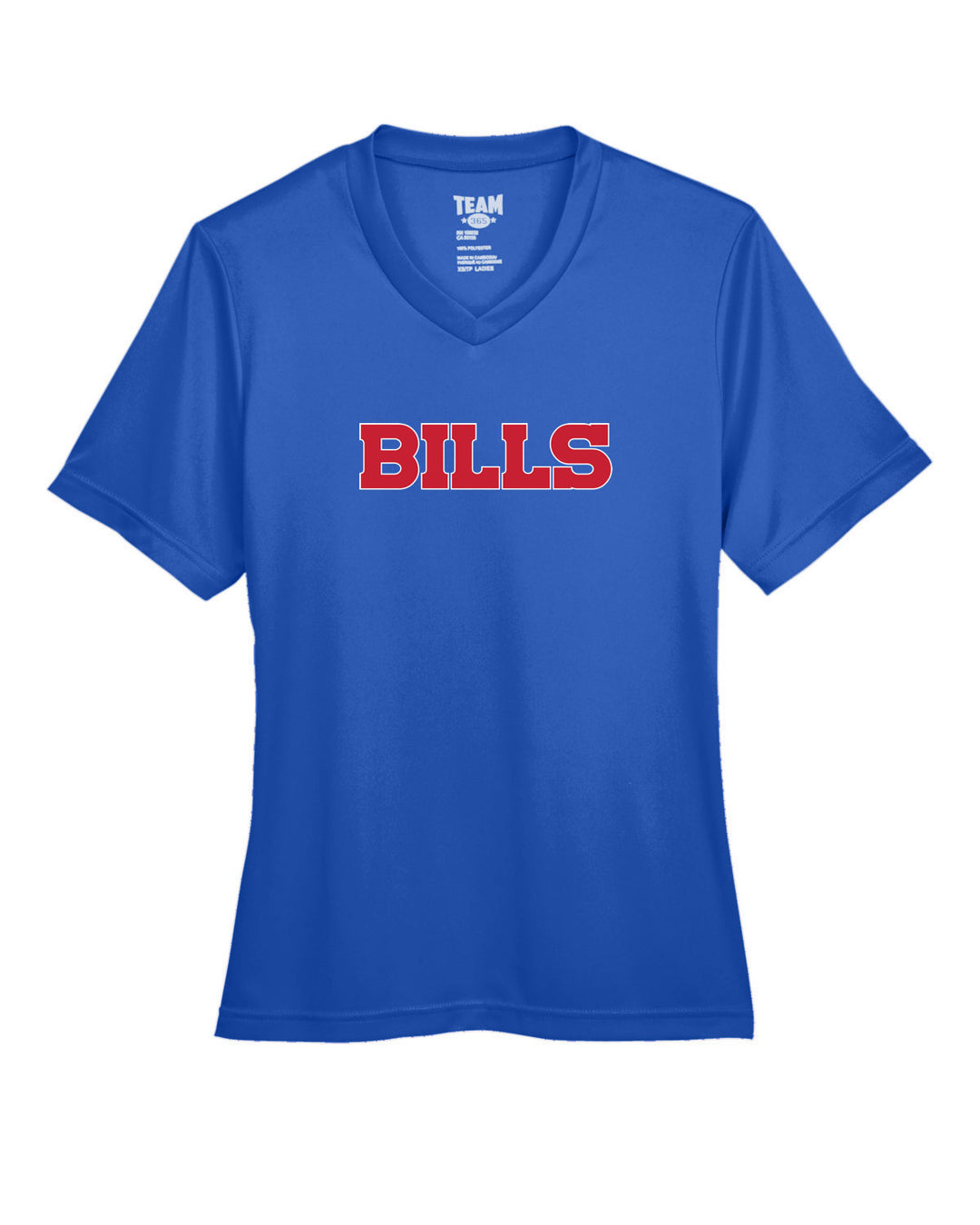 Camiseta de rendimiento de zona para damas del equipo 365 de los Bills de fútbol bandera (TT11W) 