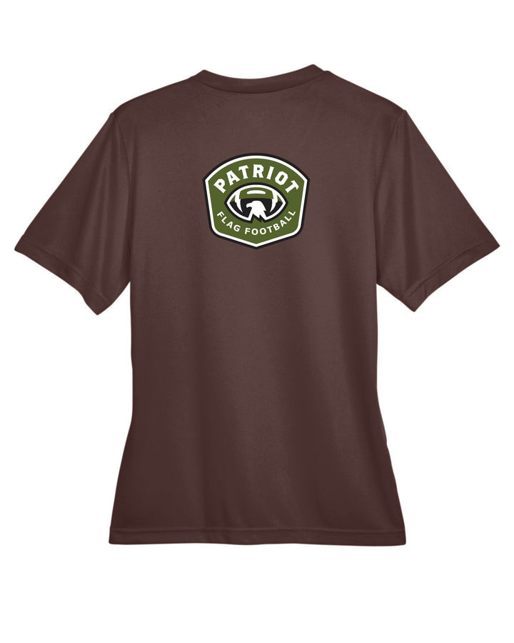 Flag Football Browns Team 365 Ladies' Zone Performance T-Shirt (TT11W)