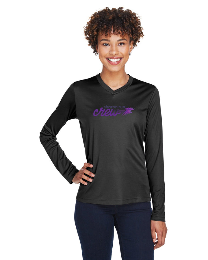 Camiseta de manga larga de alto rendimiento para mujer de Bishop Fenwick Track &amp; Field (TT11WL)