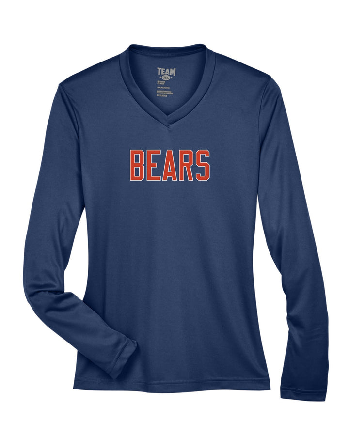 Camiseta de manga larga de rendimiento para mujer del equipo 365 de fútbol bandera de los Bears (TT11WL)