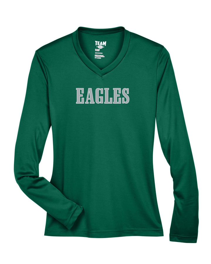 Flag Football Eagles Team 365 Women's Zone Performance Long-Sleeve T-Shirt (TT11WL)