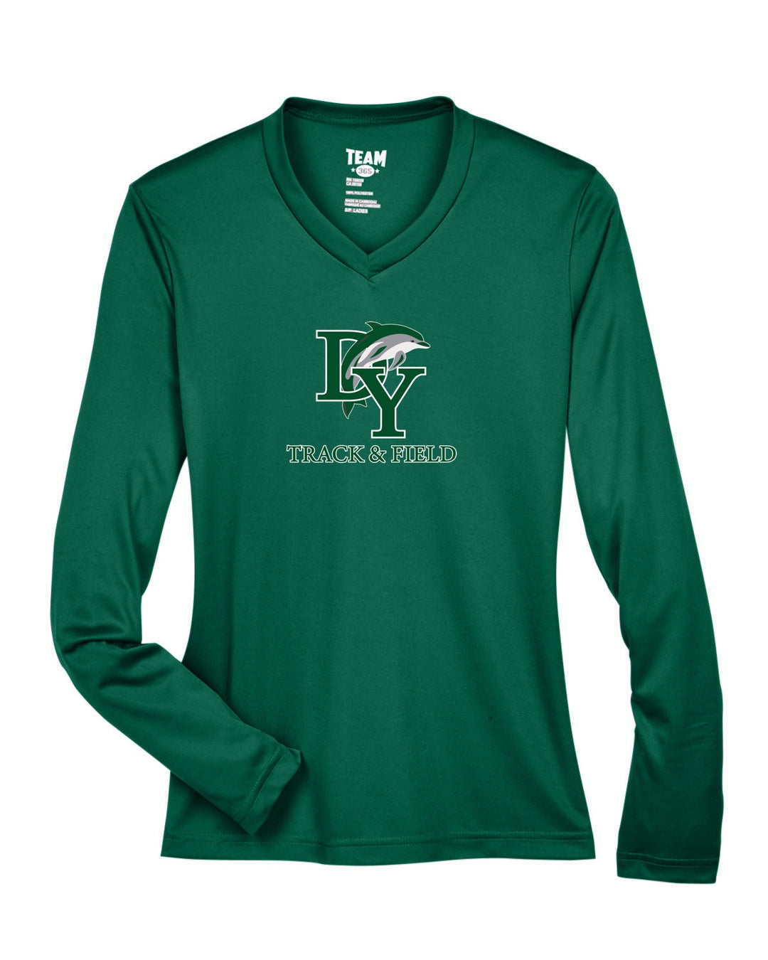 Dennis Yarmouth Track & Field - Team 365 Women's Zone Performance Long Sleeve T-Shirt (TT11WL) (