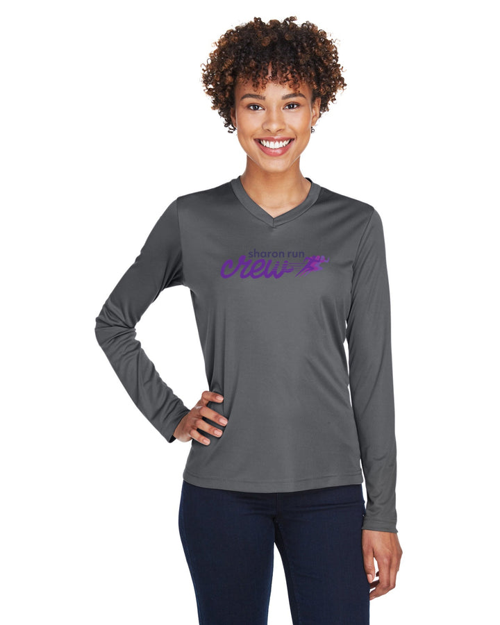 Camiseta de manga larga de alto rendimiento para mujer de Bishop Fenwick Track &amp; Field (TT11WL)