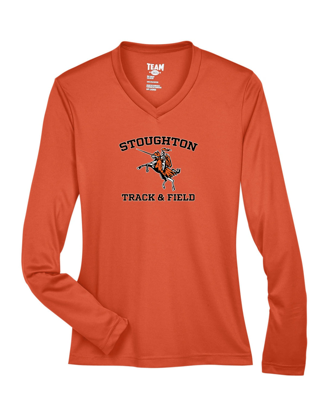 Camiseta de manga larga de rendimiento Zone para mujer del equipo 365 de Stoughton Track &amp; Field (TT11WL)