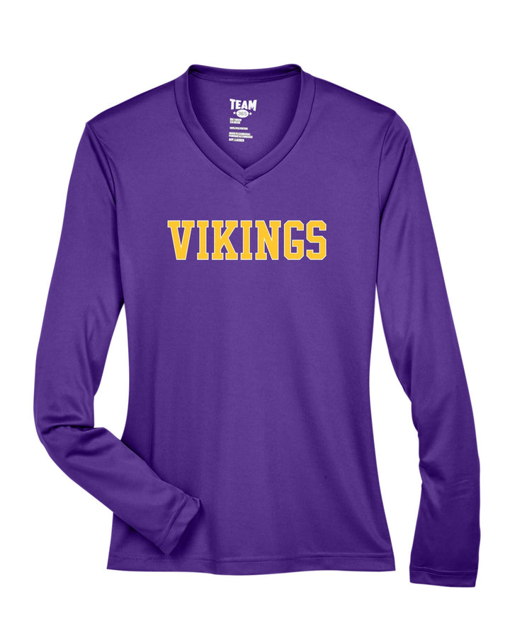 Camiseta de manga larga de rendimiento para mujer del equipo 365 de los Vikings Flag Football (TT11WL)