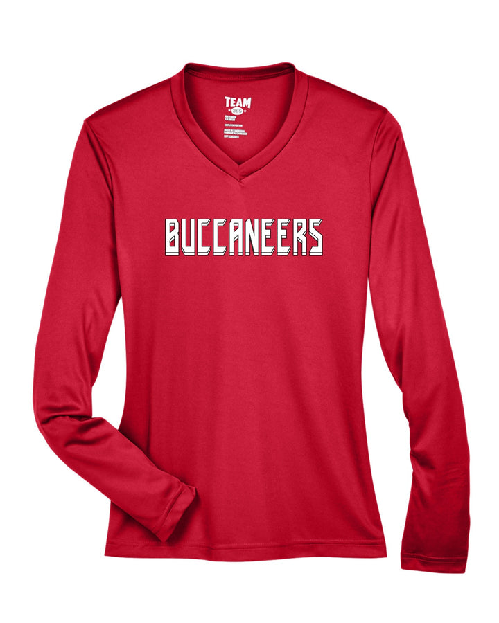 Flag Football Buccaneers Team 365 Women's Zone Performance Long-Sleeve T-Shirt (TT11WL)