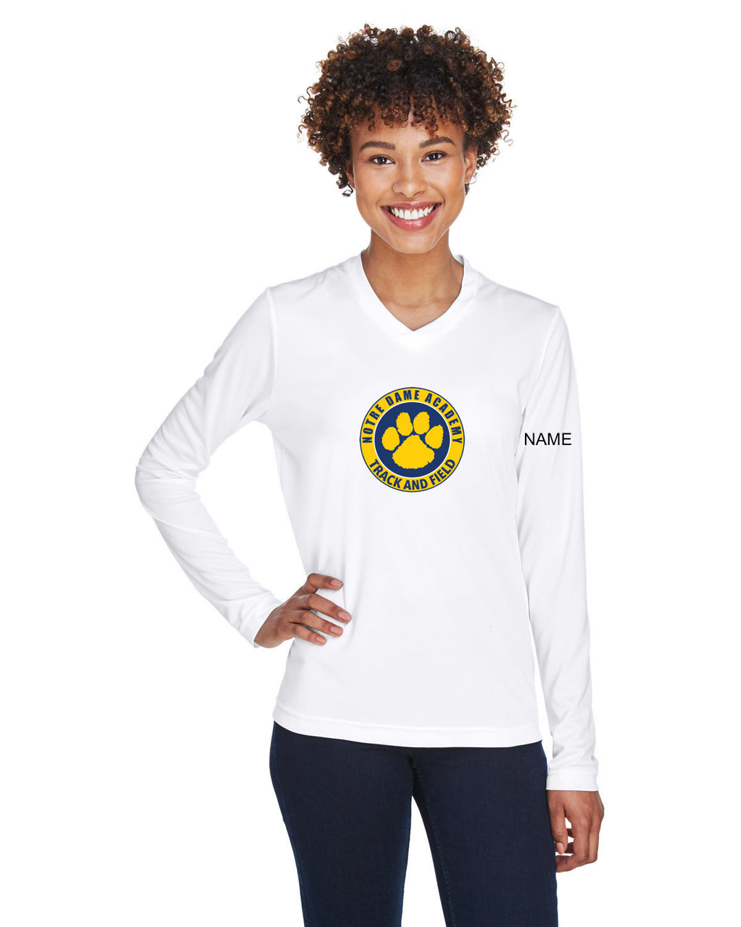 NDA Winter Track & Field 2024 - Team 365 Ladies' Zone Performance Long-Sleeve T-Shirt - TT11WL