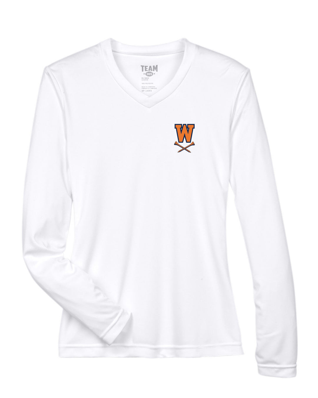 Camiseta de manga larga de rendimiento para damas de Walpole HS Golf - Team 365 Zone - TT11WL