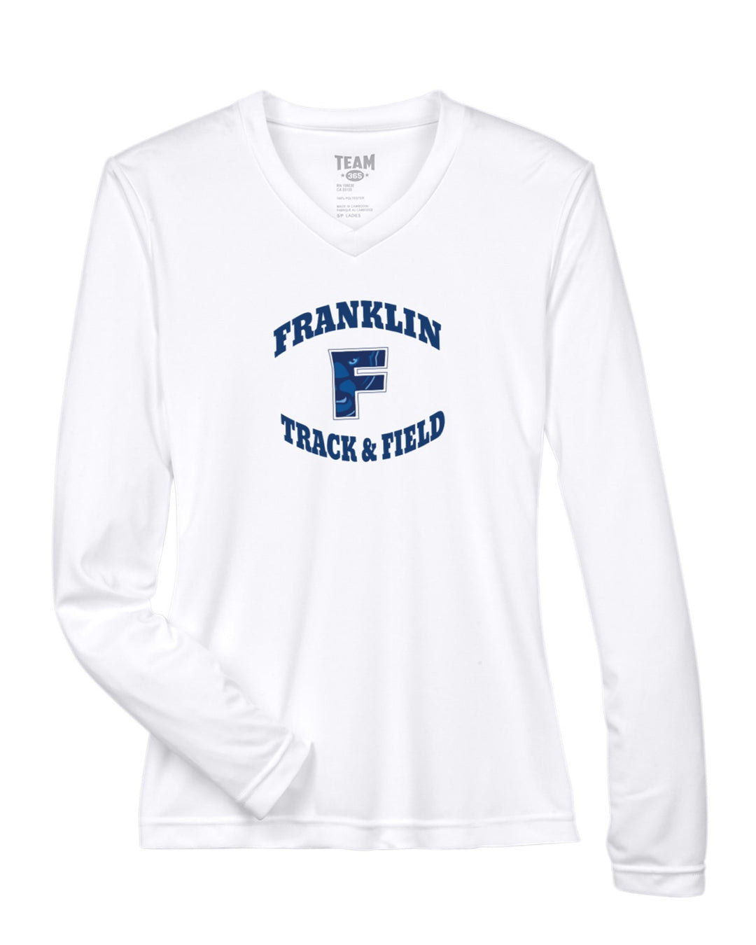 Camiseta de manga larga de rendimiento para mujer del equipo 365 de Franklin Track &amp; Field (TT11WL)