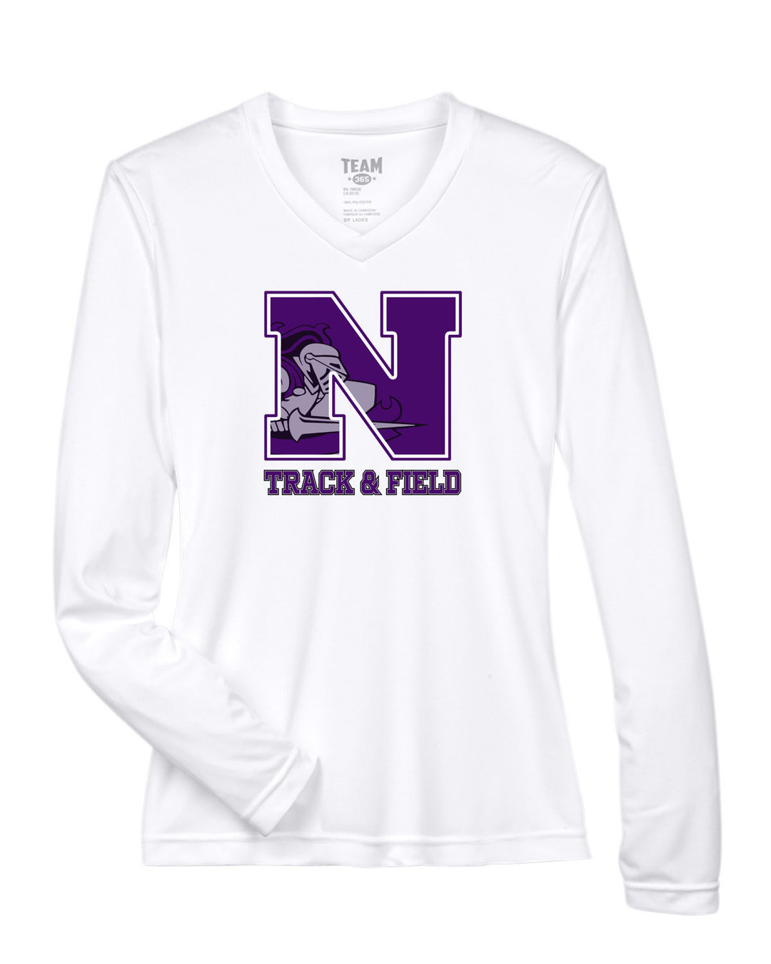 Camiseta de manga larga de rendimiento para mujer Team 365 de Norton Track &amp; Field (TT11WL)