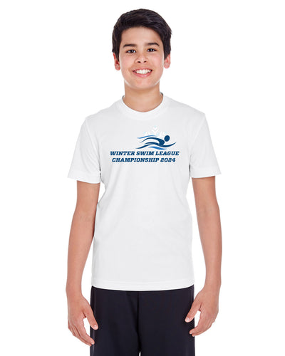 Campeonato de Natación de Invierno - Camiseta de Rendimiento Juvenil (PC380Y)