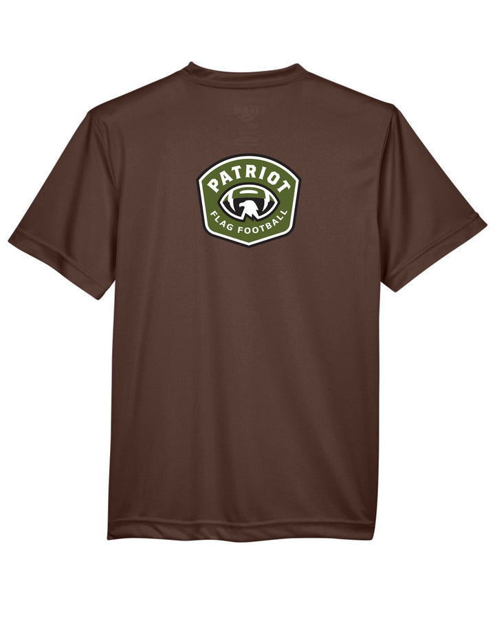 Flag Football Browns Team 365 Youth Zone Performance T-Shirt (TT11Y)