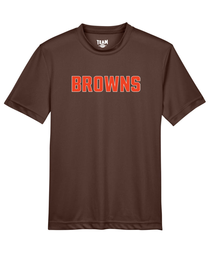 Camiseta de rendimiento para jóvenes del equipo 365 de los Browns de fútbol bandera (TT11Y)