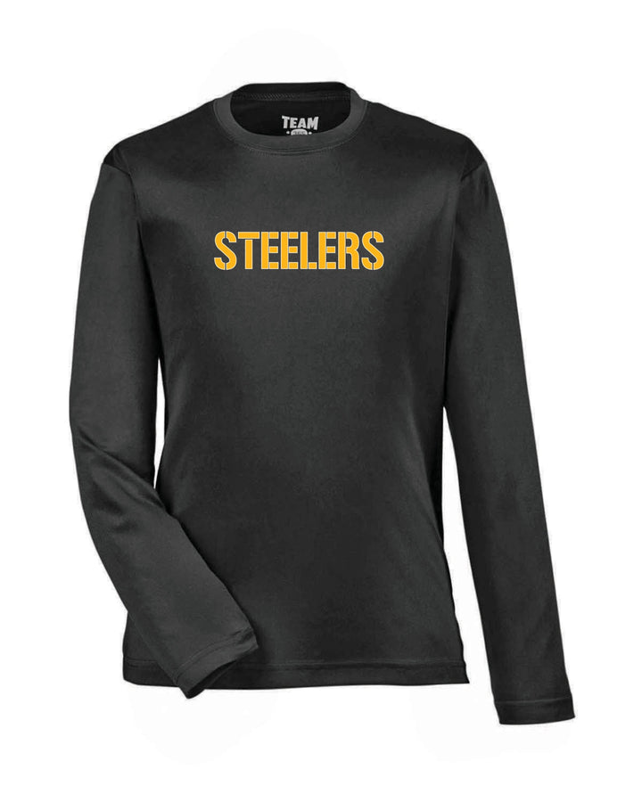 Flag Football Steelers Team 365 Youth Zone Performance Long-Sleeve T-Shirt (TT11YL)