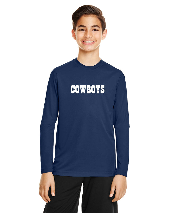 Flag Football Cowboys Team 365 Youth Zone Performance T-Shirt (TT11Y)