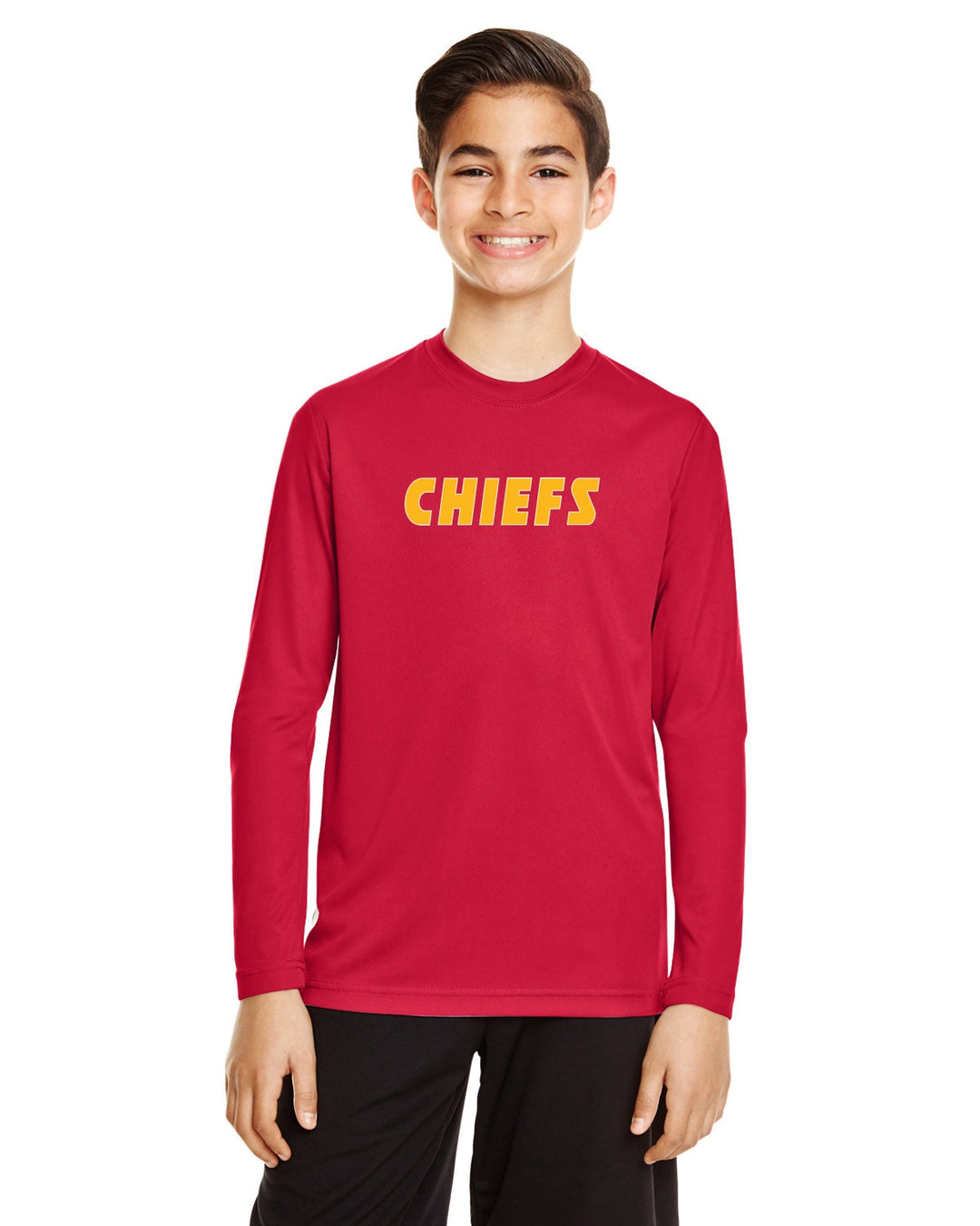 Flag Football Chiefs Team 365 Youth Zone Performance T-Shirt (TT11YL)